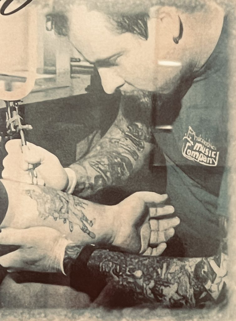 RC tattooing in 1993 in his South Philadelphia Snyder Avenue Studio